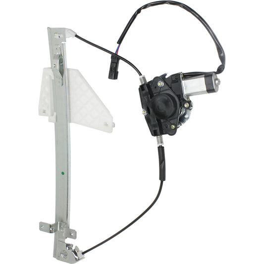 Rear, Passenger Side Power Window Regulator, With Motor