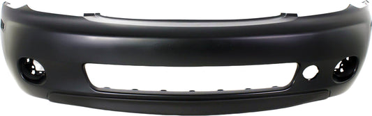 Front Primed Bumper Cover, With Holes For Side Marker And Spoiler