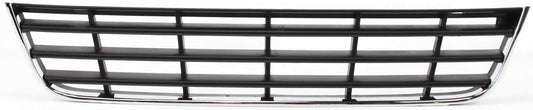 Решетка радиатора на переднем, центральном, нижнем бампере, черная
