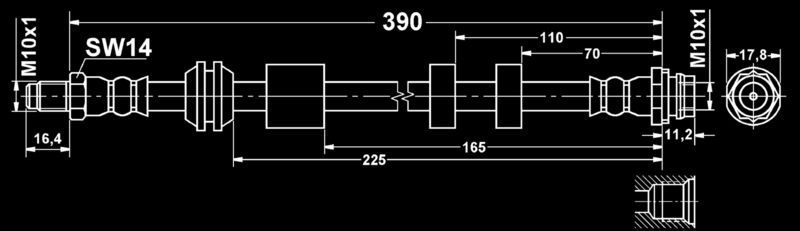 331199 Front Brake Line