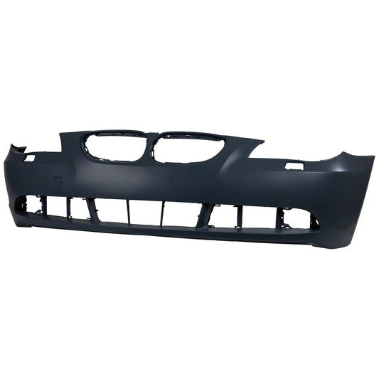 Front Primed Bumper Cover, Sedan/Wagon, For Models Without M Package, Without Park Distance Control, With Fog Light Holes