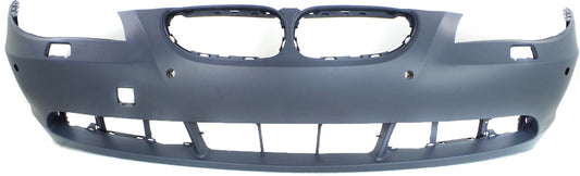 Front Primed Bumper Cover, Sedan/Wagon, For Models Without M Package, With Park Distance Control, With Fog Light Holes