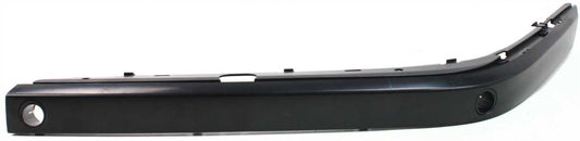 Front, Driver Side, Outer Bumper Trim, Primed, Side Bumper Molding, With Parking Aid Sensor Holes, Base Model