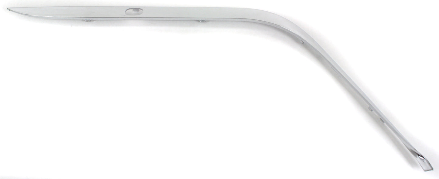 Передняя часть, сторона пассажира, внешняя отделка бампера, хром, боковой молдинг бампера, базовая модель