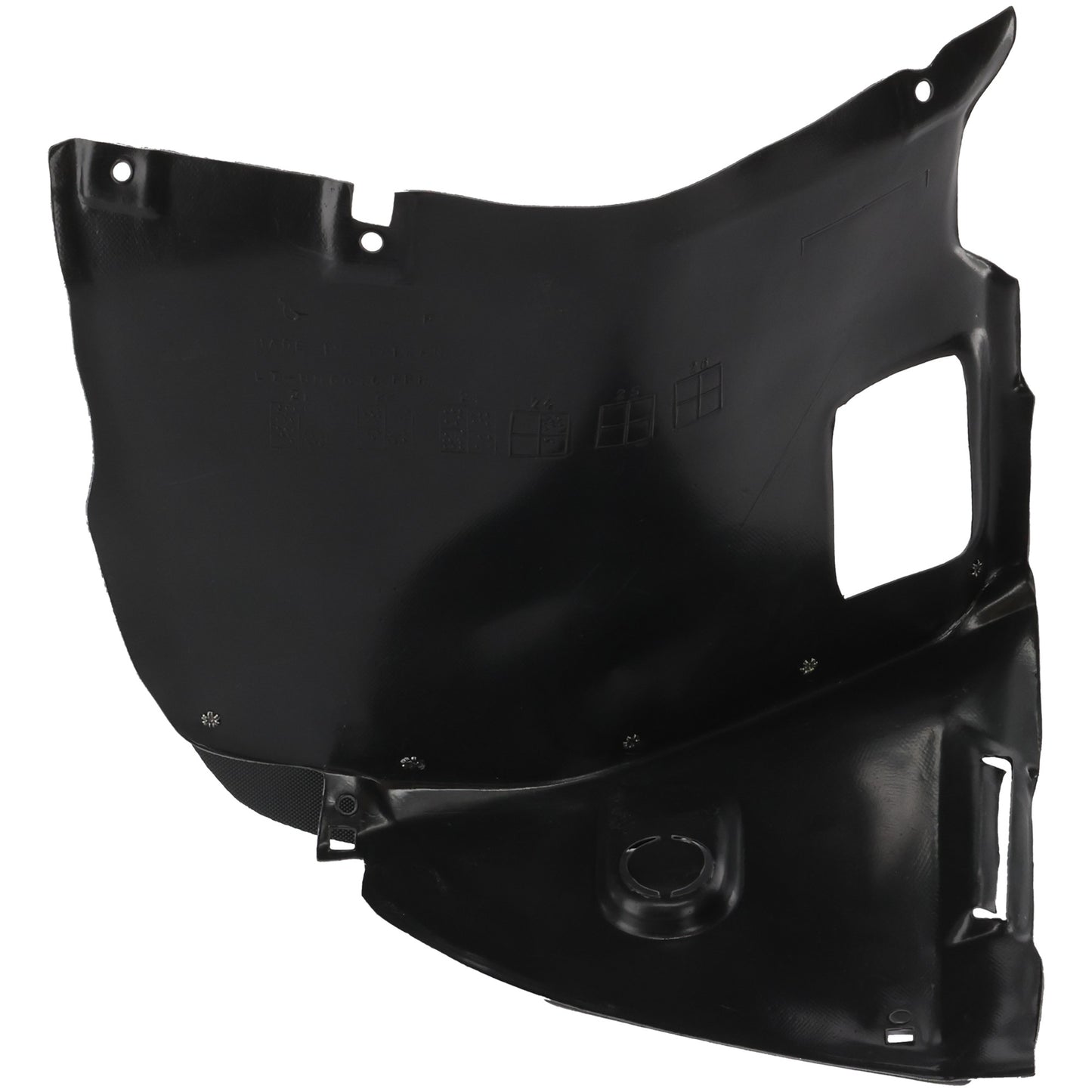 Front, Passenger Side, Front Section Fender Liner