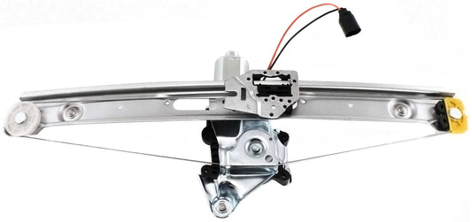 Rear, Driver Side Window Regulator, Power, With Motor, E46 Body, Sedan/Wagon