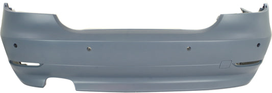 Rear Primed Bumper Cover, Base Model, Sedan, For Models Without M Package, With Park Distance Control