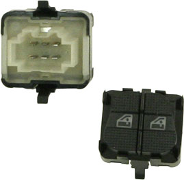 201-2096 Front, Driver Side Beck Arnley OE Replacement Window Switch Black