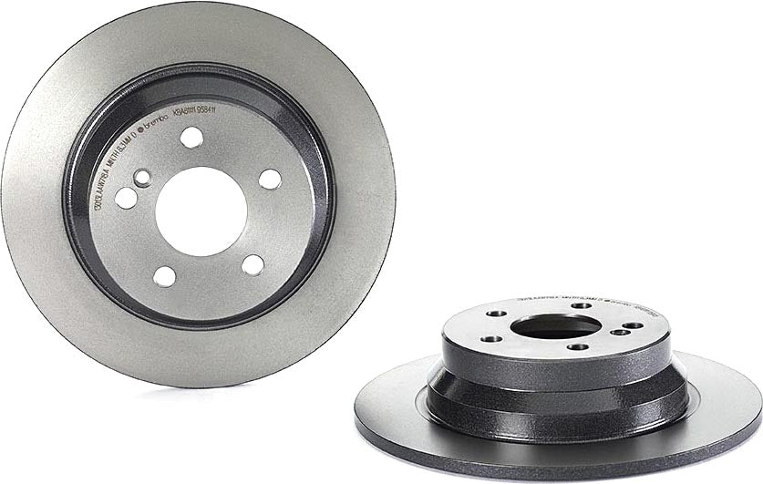 08.9584.11 Rear Brake Disc, Plain Surface, Solid, 5 Lugs, 300 mm, Premium UV Coated Series