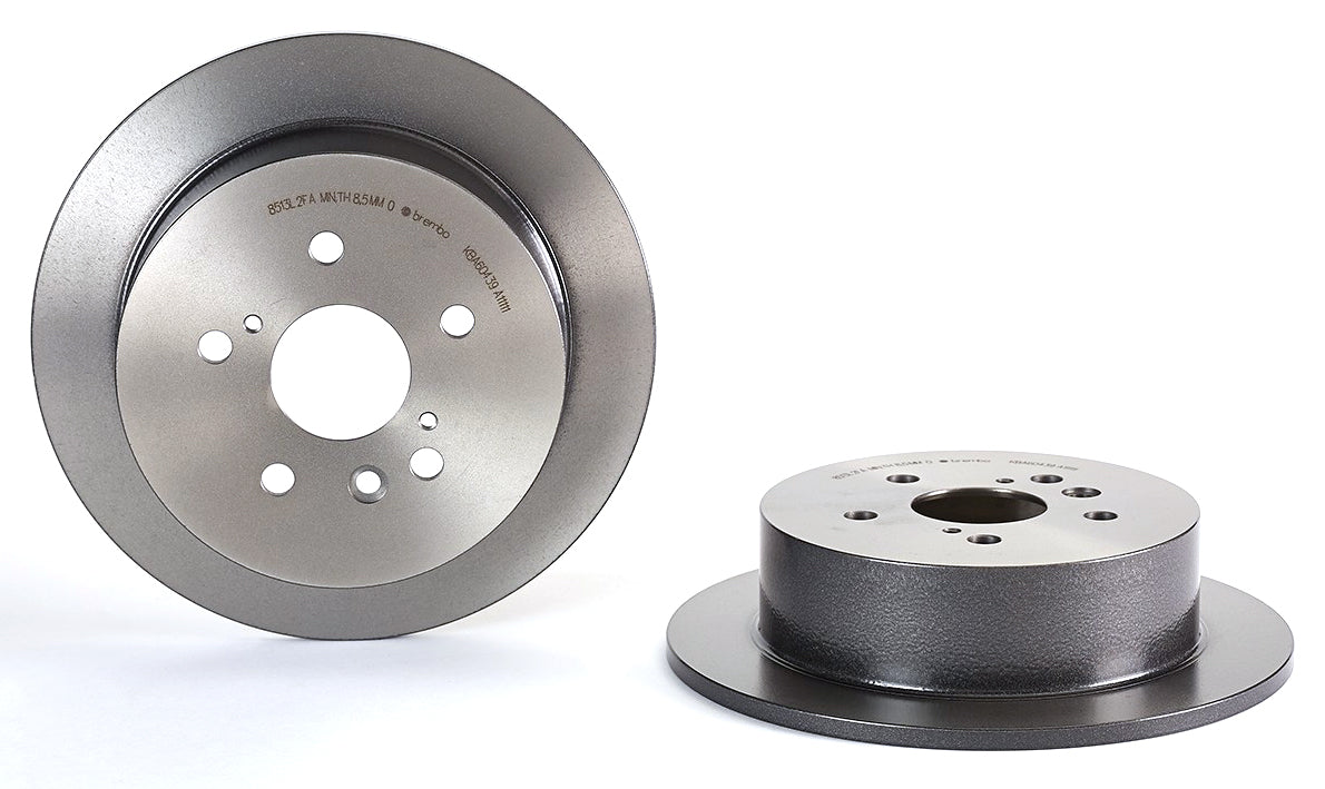 08.A111.11 Rear Brake Disc, Plain Surface, Solid, 5 Lugs, 288 mm, Premium UV Coated Series