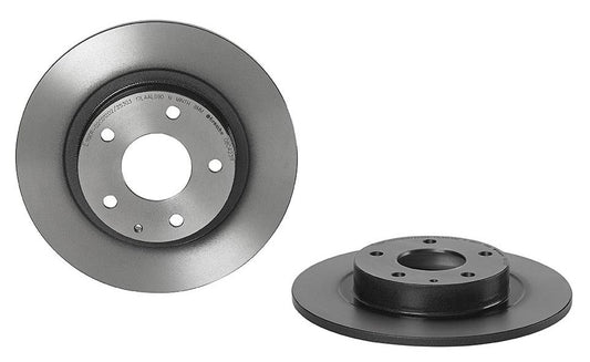 08.C423.11 Rear Brake Disc, Plain Surface, Solid, 5 Lugs, 278 mm, 2.5L, 4Cyl, Premium UV Coated Series
