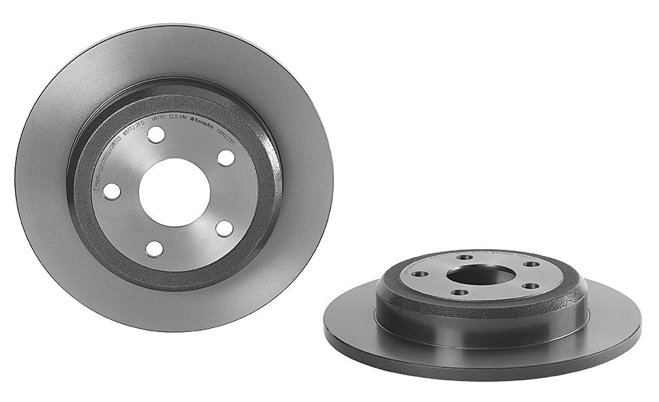 08.N233.11 Rear Brake Disc, Plain Surface, Solid, 5 Lugs, 330 mm, Premium UV Coated Series