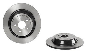 08.N258.21 Rear Brake Disc, Plain Surface, Solid, 5 Lugs, 316 mm, Premium UV Coated Series