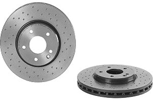 09.8304.1X Передний тормозной диск, перфорированный, вентилируемый, 5 болтов, 300 мм, серия Xtra