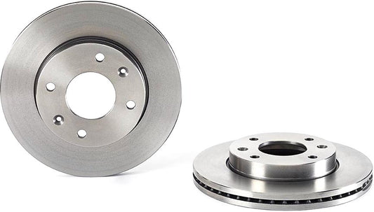 09.9555.20 Front Brake Disc, Plain Surface, Vented, 4 Lugs, 256 mm, 2.0L, 4Cyl, Premium UV Coated Series