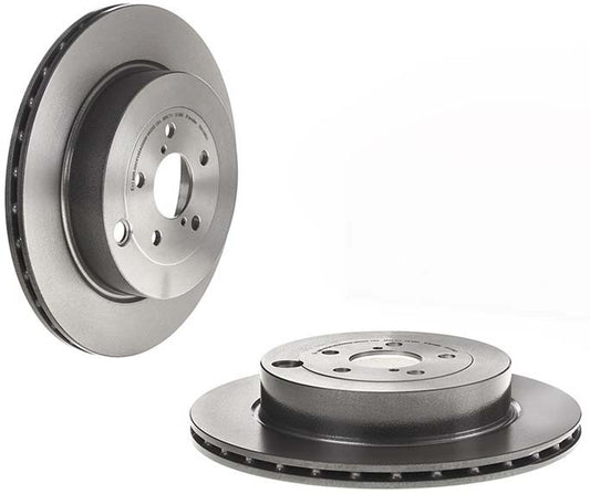 09.A198.21 Rear Brake Disc, Plain Surface, Vented, 5 Lugs, 316 mm, 2.0L, 4Cyl, Premium UV Coated Series
