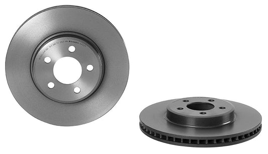 09.A402.11 Front, Driver or Passenger Side Brake Disc, Plain Surface, Vented, 5 Lugs, 320 mm, Premium UV Coated Series