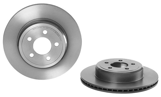 09.A405.11 Rear, Driver or Passenger Side Brake Disc, Plain Surface, Vented, 5 Lugs, 320 mm, Premium UV Coated Series