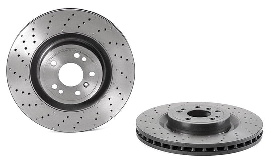 09.A958.21 Передний тормозной диск, перфорированный, вентилируемый, 5 болтов, 350 мм, серия Premium UV с покрытием