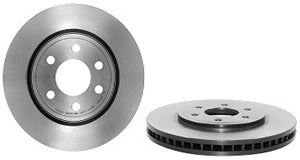 09.B552.11 Front, Driver or Passenger Side Brake Disc, Plain Surface, Vented, 6 Lugs, 296 mm, Premium UV Coated Series