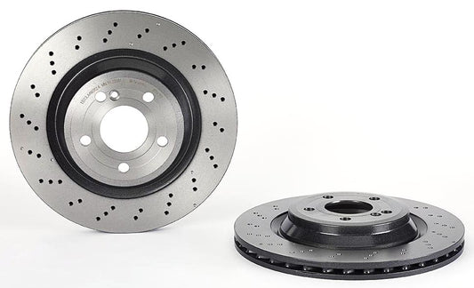 09.B743.51 Задний тормозной диск, перфорированный, вентилируемый, 5 болтов, 320 мм, серия Premium UV с покрытием