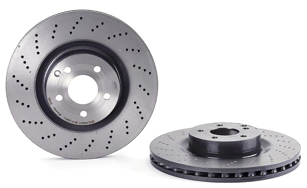 09.B746.51 Передний тормозной диск, со стороны водителя или пассажира, перфорированный, вентилируемый, 5 болтов, 344 мм, серия Premium UV-покрытие