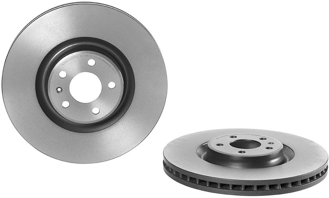 09.B971.11 Front Brake Disc, Plain Surface, Vented, 5 Lugs, 356 mm, Premium UV Coated Series