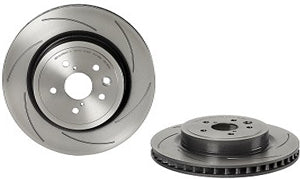 09.C181.21 Rear, Passenger Side Brake Disc, Slotted, Vented, 5 Lugs, 345 mm, 5.0L, 8Cyl, Premium UV Coated Series