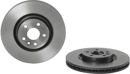 09.C207.11 Front Brake Disc, Plain Surface, Vented, 5 Lugs, 325 mm, 2.0L, 4Cyl, Premium UV Coated Series