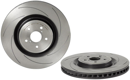 09.C266.21 Front, Passenger Side Brake Disc, Slotted, Vented, 5 Lugs, 380 mm, 5.0L, 8Cyl, Premium UV Coated Series