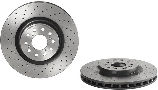09.C338.11 Front Brake Disc, Cross-Drilled, Vented, 5 Lugs, 350 mm, 2.0L, 4Cyl, Premium UV Coated Series