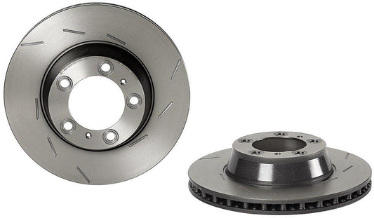 09.C878.31 Rear, Passenger Side Brake Disc, Slotted, Vented, 5 Lugs, 330 mm, Premium UV Coated Series