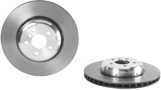 09.D096.13 Rear, Driver or Passenger Side Brake Disc, Plain Surface, Vented, 5 Lugs, 345 mm, Premium UV Coated Series