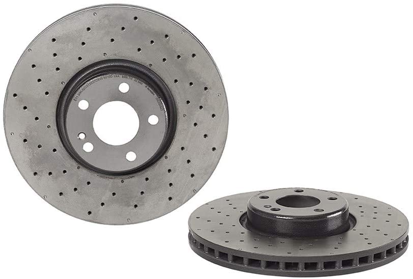 09.D529.23 Front Brake Disc, Cross-Drilled, Vented, 5 Lugs, 342 mm, Premium UV Coated Series