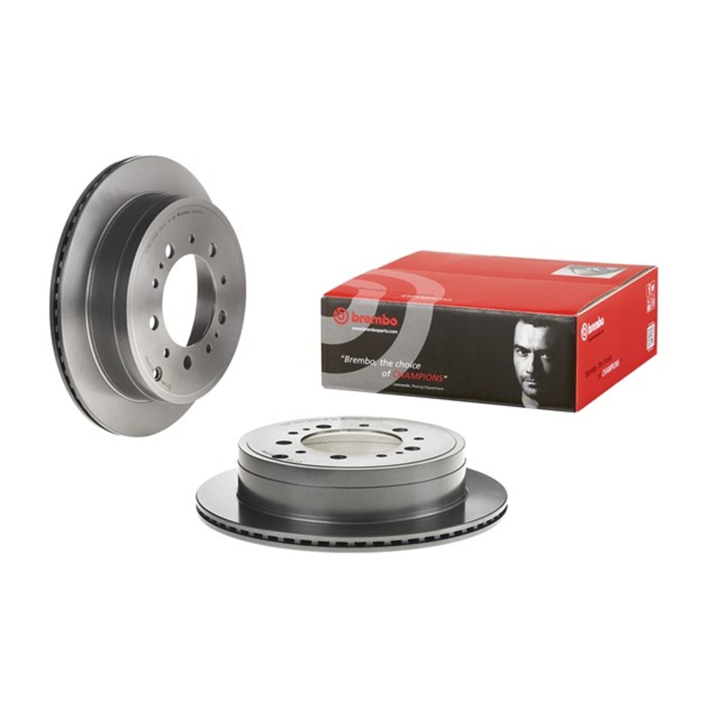 09.D618.11 Rear, Driver or Passenger Side Brake Disc, Plain Surface, Vented, 5 Lugs, 345 mm