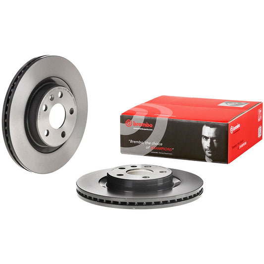 09.D892.11 Front Brake Disc, Plain Surface, Vented, 5 Lugs, 2.0L, 4Cyl, OE Replacement Series