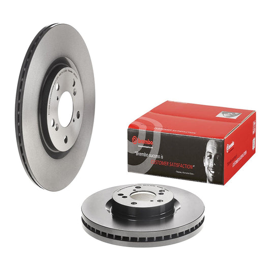 09.E236.11 Front Brake Disc, Plain Surface, Vented, 5 Lugs, OE Replacement Series