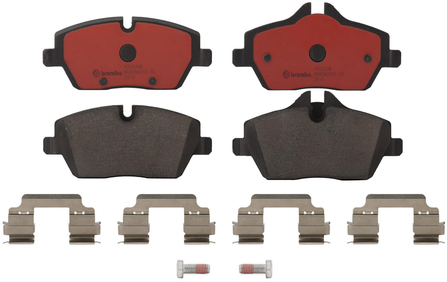 Комплект передних керамических тормозных колодок серии NAO P06034N