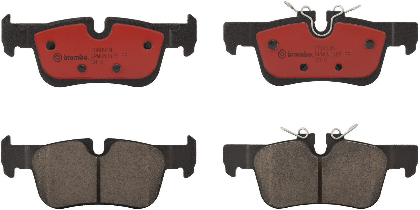 Комплект задних керамических тормозных колодок серии NAO P06094N