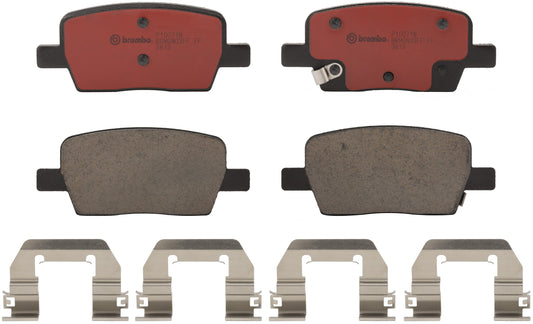 Комплект задних керамических тормозных колодок серии NAO P10071N