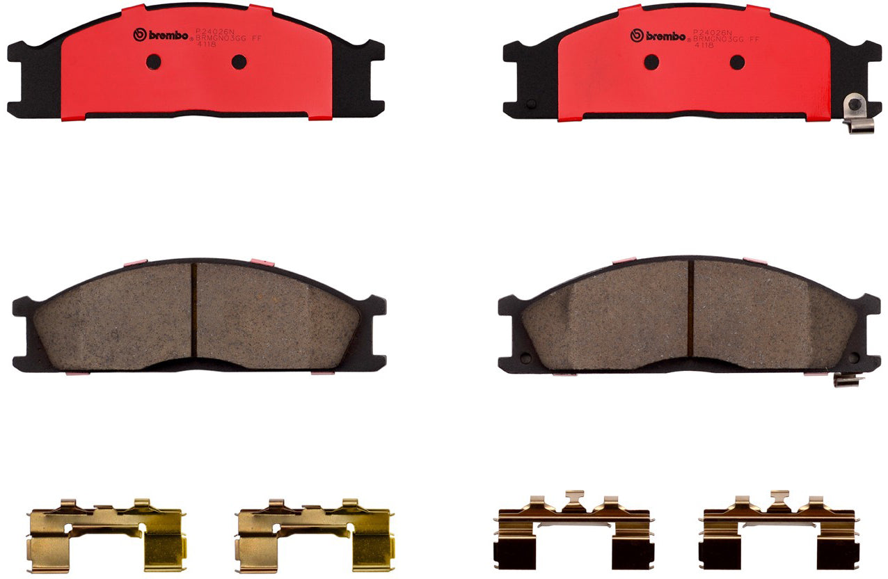 Комплект передних керамических тормозных колодок серии NAO P24026N