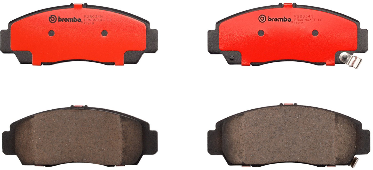 Комплект передних керамических тормозных колодок серии NAO P28034N