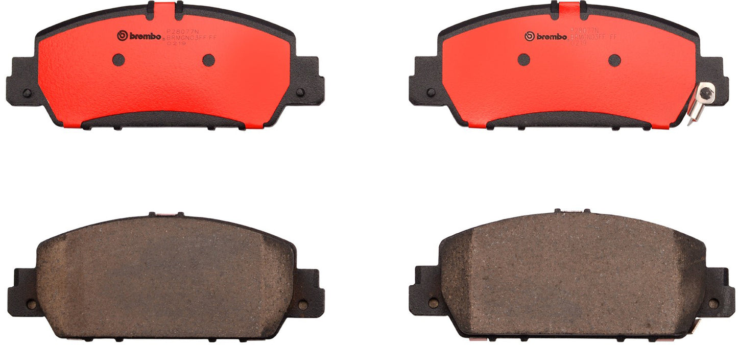 Комплект передних керамических тормозных колодок серии NAO P28077N