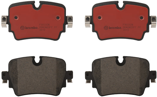 Комплект задних керамических тормозных колодок серии NAO P36032N