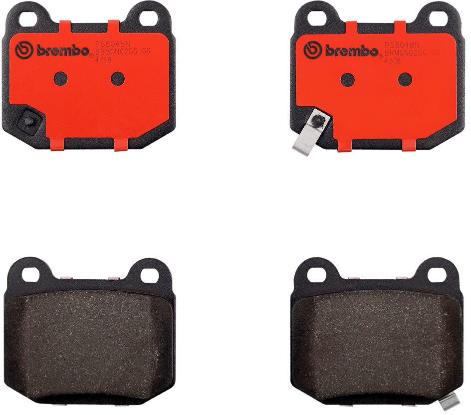 Комплект задних керамических тормозных колодок серии NAO P56048N