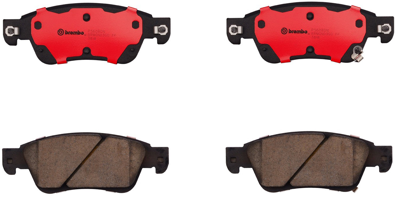 Комплект передних керамических тормозных колодок серии NAO P56080N