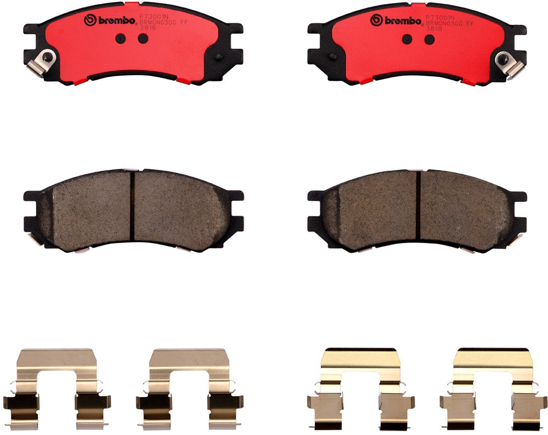 P73001N Front NAO Series Ceramic Brake Pad Set