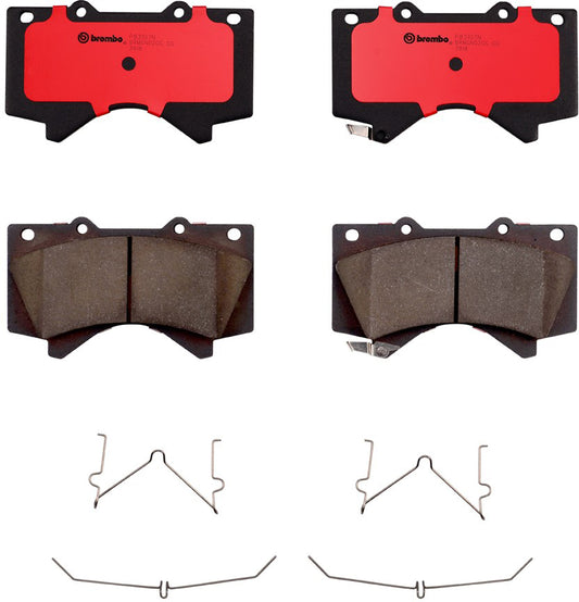 Комплект передних керамических тормозных колодок серии NAO P83107N