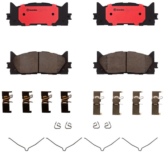 Комплект передних керамических тормозных колодок серии NAO P83117N