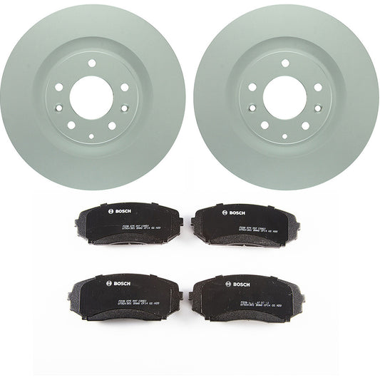 C1258340915 Комплект из 2 передних тормозных дисков и колодок, серия QuietCast 319,8 мм, включает в себя (1) комплект тормозных колодок и (2) тормозных диска